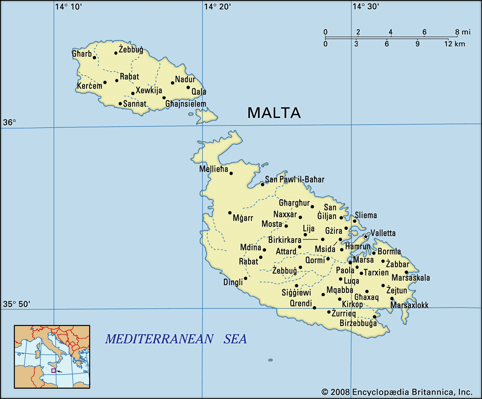 Malta Map